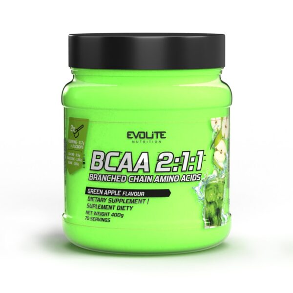 Evolite Nutrition BCAA 2:1:1 400g Aminokwasy Leucyna Walina Izoleucyna - obrazek 6