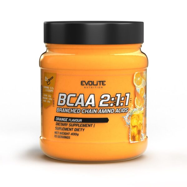 Evolite Nutrition BCAA 2:1:1 400g Aminokwasy Leucyna Walina Izoleucyna - obrazek 8