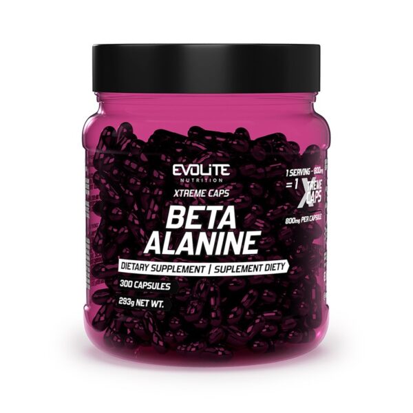 Evolite Nutrition Beta Alanine Xtreme 300kaps Beta-Alanina Wytrzymałość