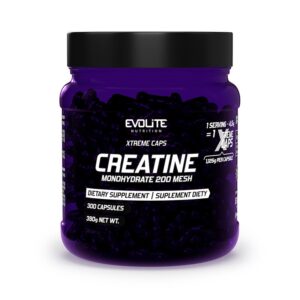 Evolite Nutrition Creatine Xtreme 300kaps Kreatyna Monohydrat Siła Masa
