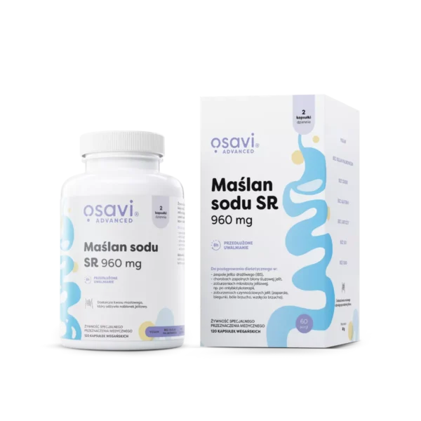Osavi Maślan Sodu SR 960mg 60vcaps Zdrowe Jelita