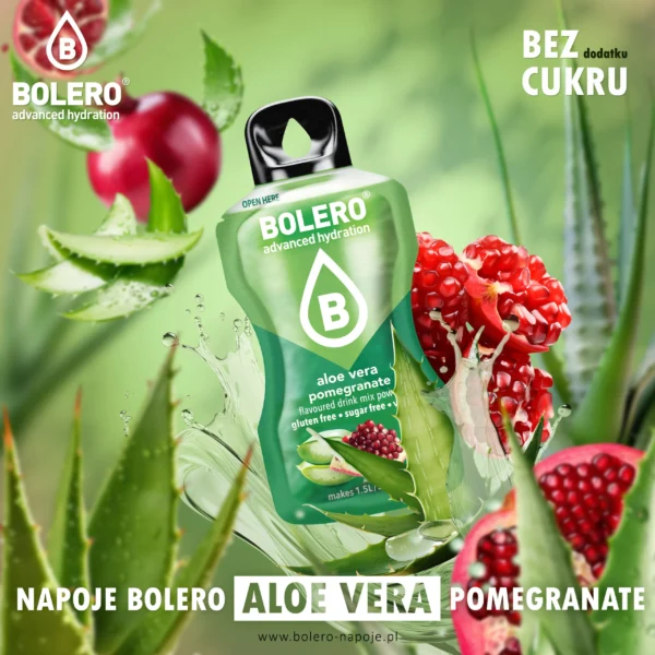 Bolero Drink 9g Aloe Vera Granat 0kcal bez cukru - obrazek 2