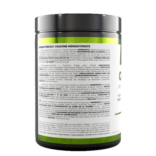Human Protect Creatine Monohydrate 500g Kreatyna Masa Siła - obrazek 8