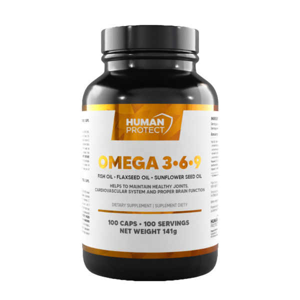 Human Protect Omega 3-6-9 100softgels Kwasy Omega3 Omega6 Omega9