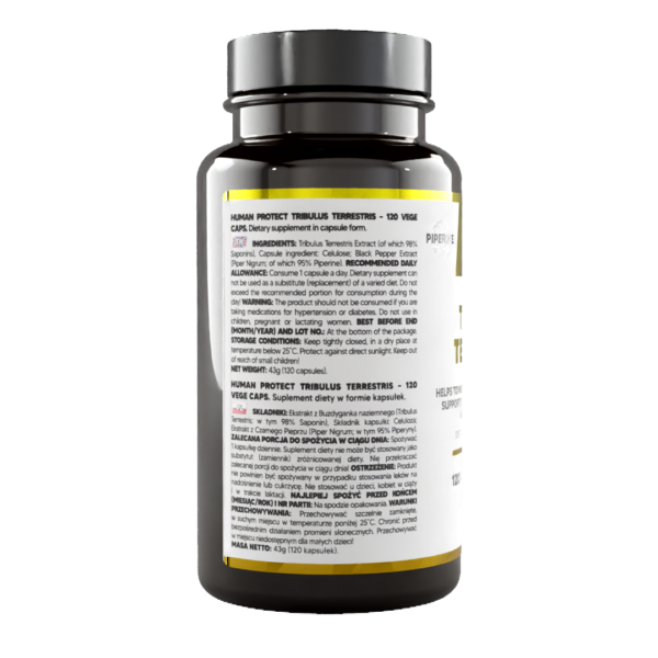 Human Protect Tribulus Terrestris 98% 120vcaps Buzdyganek Ziemny Testosteron - obrazek 2