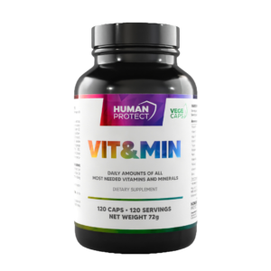 Human Protect VIT&MIN Vitamin&Minerals 120vcaps Witaminy Minerały Kompleks