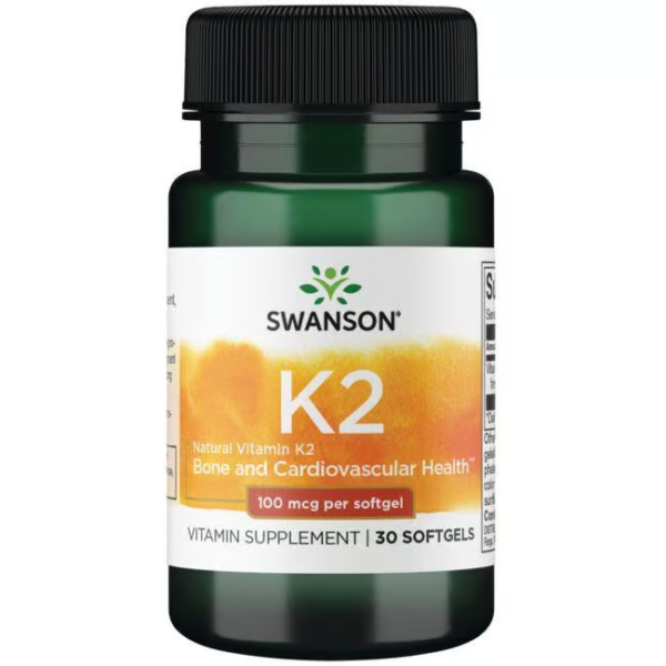 Swanson Vitamin K2 - Natural 100mcg 30 softgels