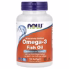 NOW Omega-3 Fish Oil  Molecularly Distilled 100 softgels