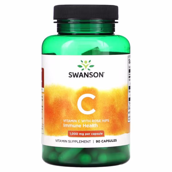 Vitamin C with Rose Hips Extract 1000mg 90 caps