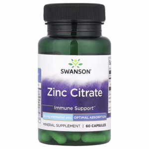 Swanson Zinc Citrate 50mg 60caps