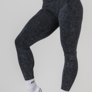 NEBBIA Washed high waisted leggings WARRIOR 776 szare