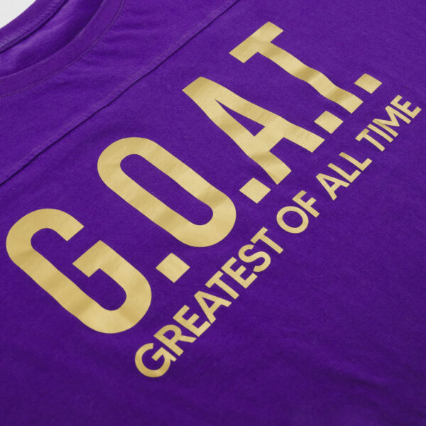 Human Protect T-shirt Oversize G.O.A.T Fioletowy - obrazek 4