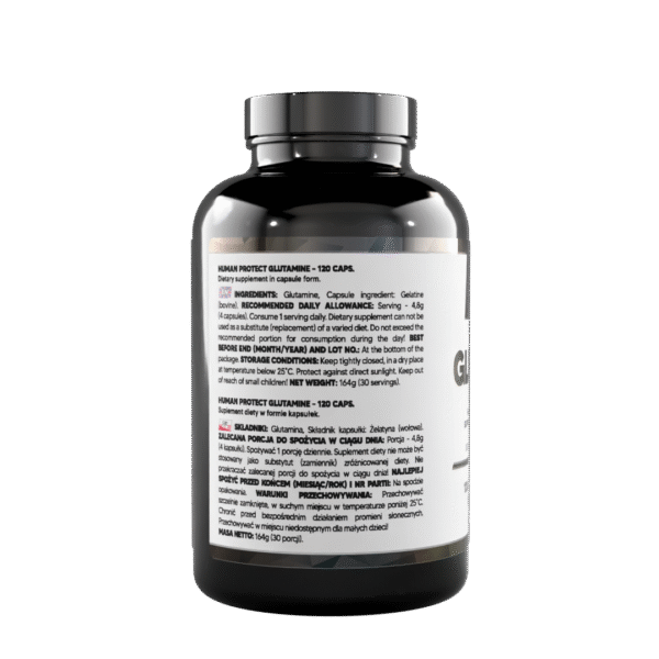 Human Protect Glutamine 120 kapsułek Glutamina - obrazek 2