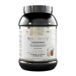 Human Protect Pure Whey 900g Białko WPC Koncentrat Serwatki - Biała Czekolada z Kokosem