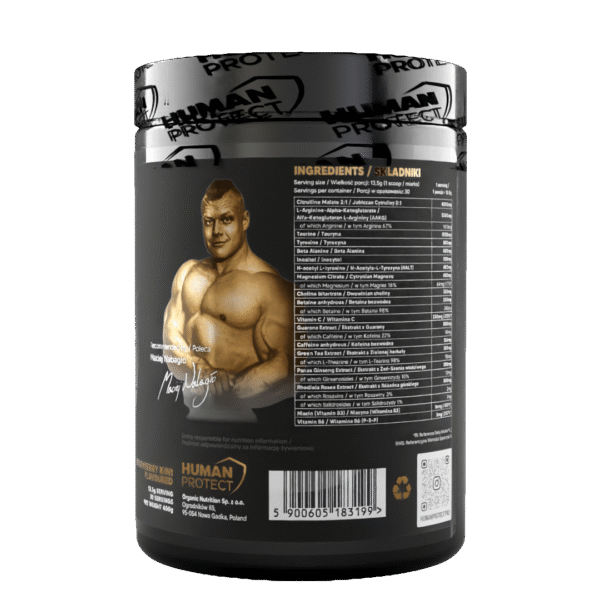 Human Protect GOAT 400g preworkout siła pompa Nabagło - obrazek 3