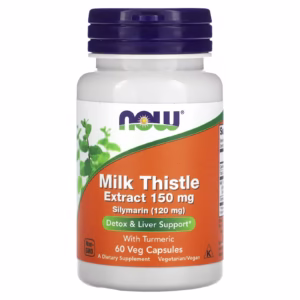 NOW Foods Milk Thisle with Turmeric 150mg 60vcaps Ostropest zdrowa wątroba