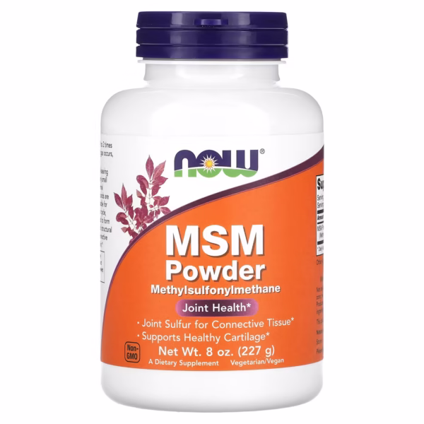NOW Foods MSM Powder 227g zdrowe stawy
