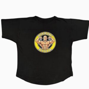 Hormony Buzują T-shirt Oversize Czarny
