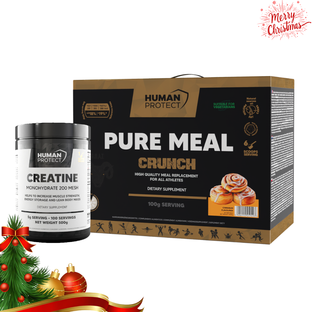 Świąteczny Zestaw – Human Protect Pure Meal 4500 g + Creatine Monohydrate 500 g GRATIS
