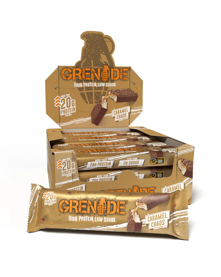 Grenade Carb Killa Protein Bar 60 g Caramel Chaos  – Białkowy baton o smaku karmelowym