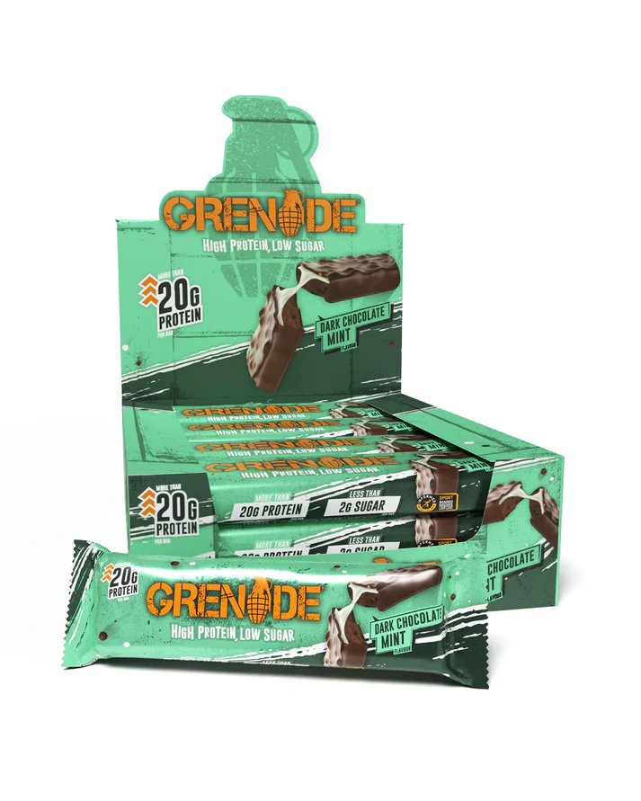 Grenade Carb Killa Protein Bar 60 g Dark Chocolate Mint  – Białkowy baton o smaku mięty w ciemnej czekoladzie