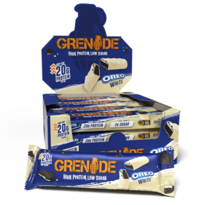 Grenade Carb Killa Protein Bar 60 g Oreo White - Białkowy baton o smaku białych ciastek Oreo