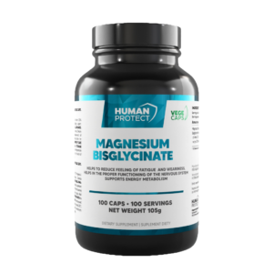 Human Protect Magnesium Bisglicynate 100caps Bisglicynian magnezu