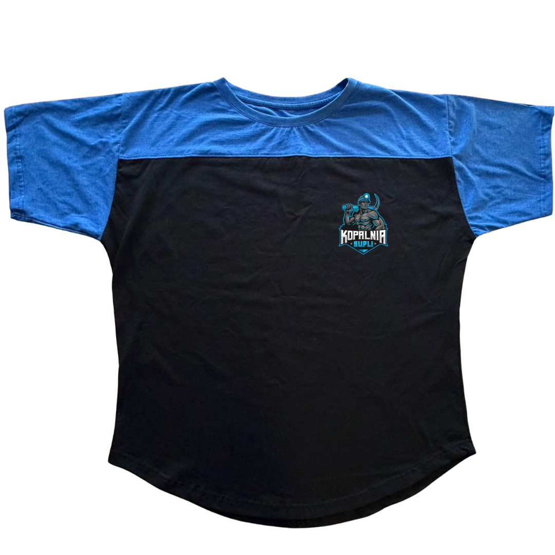 Oversized Tee – Kopalnia Supli (Black/Blue) koszulka lifestyle trening