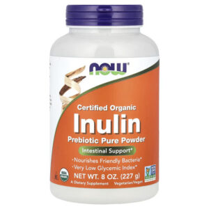 NOW Foods Inulin Prebiotic Pure Powder 227 g inulina błonnik